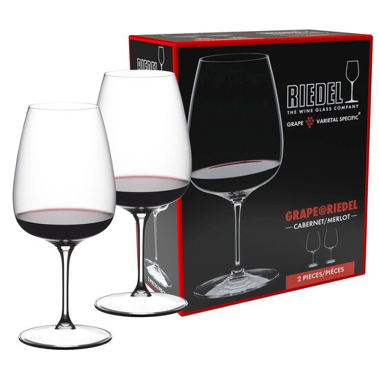 Riedel Veloce Cabernet/Merlot Wine Glasses x 2